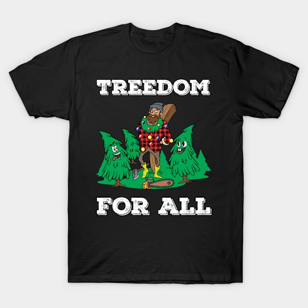 Revolution Christmas Tree Mob Revolt Rebellion Resist Gift T-Shirt by TellingTales